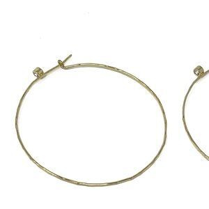 New Free People Gold Hoop Earrings